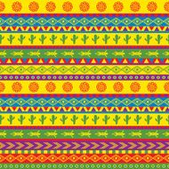 funky mexican pattern