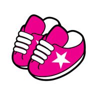 Cute Modern Sneakers with Star