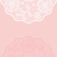 Vintage lace background ornamental flowers invitation card N6