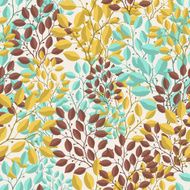 Natural seamless pattern with branches of leaves N3