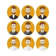gentleman cartoon avatar N55