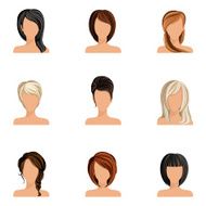 Girl hair style set