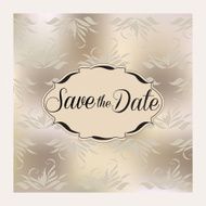 invitation or announcement card save the date