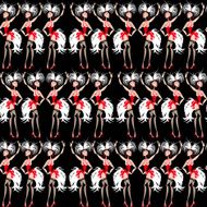 Showgirls Seamless background pattern