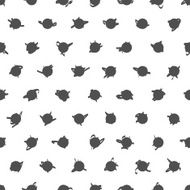 Seamless Black and White Pattern Polka Dot Texture