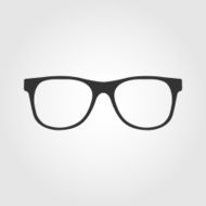 glasses icon flat design N3