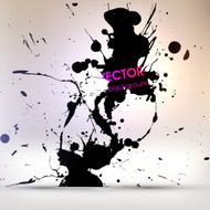 Abstract Ink Blot for Grunge Backgound N157