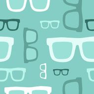 seamles pattern with glasses N2