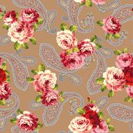 Rose paisley pattern N6