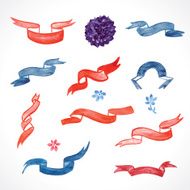watercolor ribbons