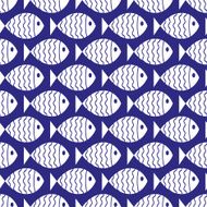 Seamless nautical pattern with fish N9