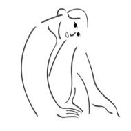 Sitting girl sketch