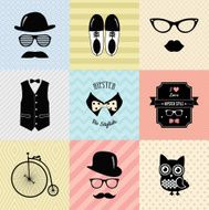 Hipster Vintage Cute Fashion Background N2