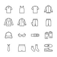 Men Clothing Icons