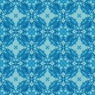 Seamless circle vintage flower pattern background N2