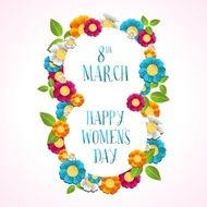 Happy Women day illustration