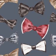 Seamless pattern with bow tie N10