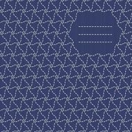 Text frame Traditional Japanese Embroidery Ornament Seamless vector pattern Sashiko N2