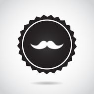 Mustache badge