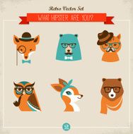 Cute fashion Hipster Animals &amp; pets N4
