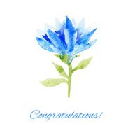 vector watercolor card N7