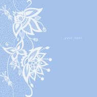 Abstract lace with elements of butterflies and flowers N15