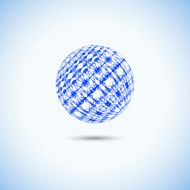 abstract blue net ball pattern for design