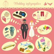 Set of vintage wedding fashion style N6