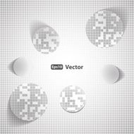 Abstract Background - Circles with Drop Shadows