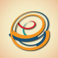 abstract colorful internet icon for design