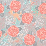 Seamless pattern with roses N34