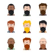 Male hipster avatar