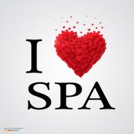 i love spa heart sign