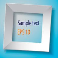 White square photo frame Vector