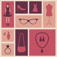 vector fashion icons