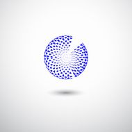 abstract blue circle pattern for design N3