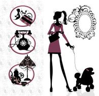 beauty and style vector set