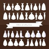 Huge collection of wedding dresses Wedding Dress Style - Illustration