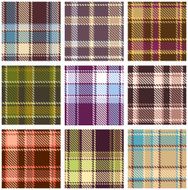 Seamless textured vector plaid pattern N2