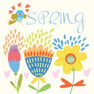 floral background in vector