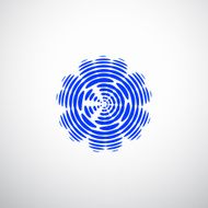 abstract blue circle pattern with gray background