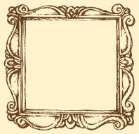 Vector antique frame N2