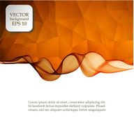 Background with waves and polygons N3