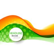 Abstract curved lines background Template brochure design N69