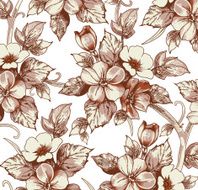 Flowers Vector Beautiful background with a flower ornament N10