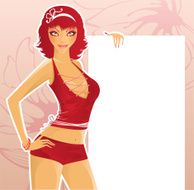 Women in red N4