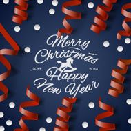 Christmas Party card? with streamers and confetti N2