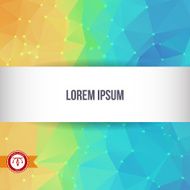Abstract Colorful Triangles Background Vector N180