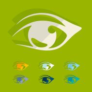Flat design eye N7