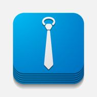 square button tie N5